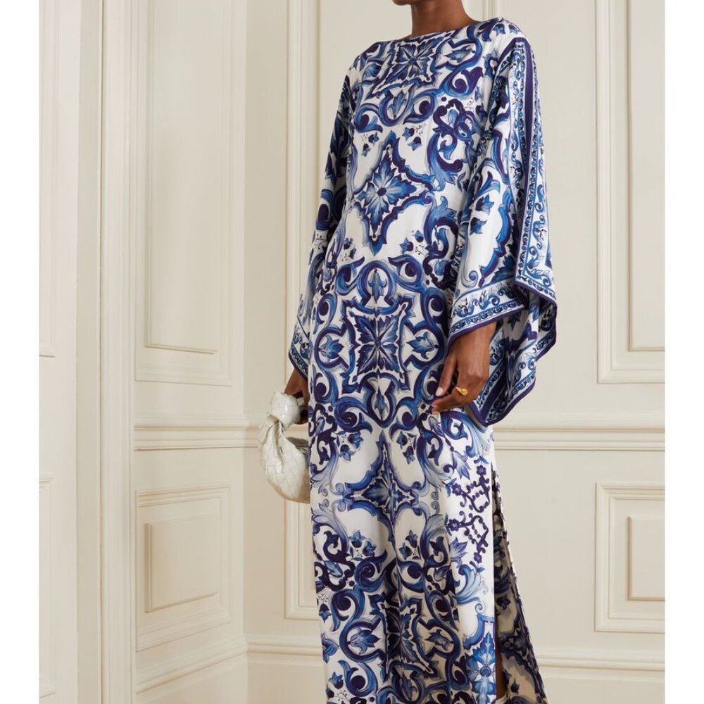 Organza Silk Designer Printed Kaftan - image 1
